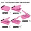JADE KIT Slant Board Calf Stretcher Adjustable 4 Angles Anti Slip Incline Board for Stretching, Ankle Stretch Board Calf Stretch Incline Board for Heel, Hamstring, Achilles, Leg Calves, Pink view 4