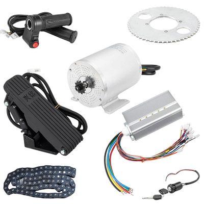 4400RPM 2500W 60V Electric Scooter Motor Brushless DC Motor Kits Electric Gokart Mid Motors with 45A Speed Controller, Throttle, Foot Pedal E-Scooter Dirt Bike Motorcycle