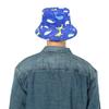 Adult Summer Blue Shark Whale Printed Bucket Hats for Men Women Wide Brim Sun Hat Beach Cap (Coral) view 3