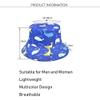 Adult Summer Blue Shark Whale Printed Bucket Hats for Men Women Wide Brim Sun Hat Beach Cap (Coral) view 4