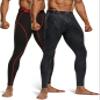TSLA Men's Thermal Compression Pants, Athletic Sports Leggings & Running Tights, Wintergear Base Layer Bottoms, 2pack Tights Black&red/Woodland Slash Black, Small view 2