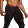 TSLA Men's Thermal Compression Pants, Athletic Sports Leggings & Running Tights, Wintergear Base Layer Bottoms, 2pack Tights Black&red/Woodland Slash Black, Small view 4
