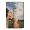 Personalized Passport Holder Travel Wallet PU Leather RFID Blocking Vaccine Card Protector Credit Card Slots Custom for Women and Men view 2