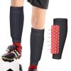 Linkidea Honeycomb Soccer Shin Guard for Adult, Lightweight Football Shin Pad Sleeve, Breathable and Easy to Put On Soccer Protective Leg Pads (1 Pair/Black,XL) view 1