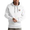 Antigua Men's White Pittsburgh Steelers Logo Victory Pullover Hoodie view 1