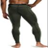 TSLA Men's Thermal Compression Pants, Athletic Sports Leggings & Running Tights, Wintergear Base Layer Bottoms, 2pack Tights Navy/Olive, Small view 3