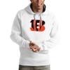 Antigua Men's White Cincinnati Bengals Victory Pullover Hoodie view 1
