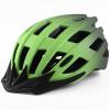 Adult Bike Helmets, Adjustable Mens Womens Bicycle Helmet, Lightweight Road Mountain Cycling Safety Sports Helmets with Detachable Visor Green view 1