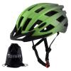 Adult Bike Helmets, Adjustable Mens Womens Bicycle Helmet, Lightweight Road Mountain Cycling Safety Sports Helmets with Detachable Visor Green view 2