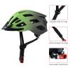 Adult Bike Helmets, Adjustable Mens Womens Bicycle Helmet, Lightweight Road Mountain Cycling Safety Sports Helmets with Detachable Visor Green view 3
