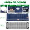 NAIZEA Folding Camping Cots for Adults, Portable Cot with Mattress Heavy Duty Outdoor Bed with Carry Bag 1200d Oxford Cloth Sleeping Cots for Camping Office Nap Home Guest Beach Travel view 3