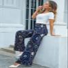 Arolina Women's Stretchy Wide Leg Palazzo Lounge Pants Casual Comfy High Waist Palazzo Pants view 3