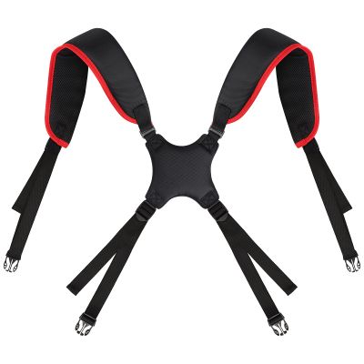 Craftsman Golf Black with Red Edge Quick Side Release Plastic Buckle Golf Bag Shoulder Straps Replacement