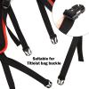 Craftsman Golf Black with Red Edge Quick Side Release Plastic Buckle Golf Bag Shoulder Straps Replacement view 3