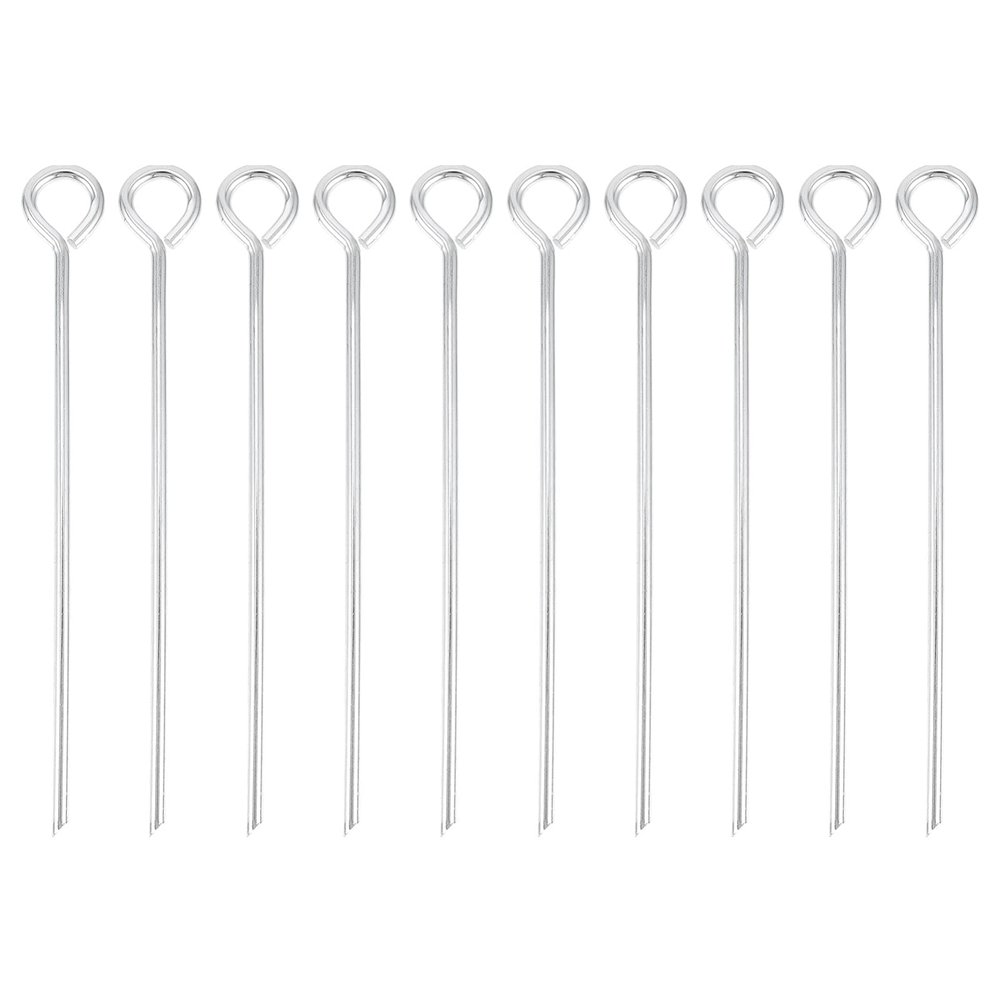 10pcs Ground Nail Outdoor Stakes Tent Stakes Tent Hook pegs Sunshade Canopy Hook Pile Steel Heavy