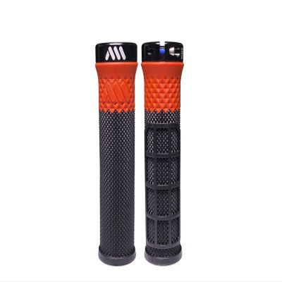 All Mountain Style Cero Grips - Bike Handlebar Grips Support Lock On Dual Pattern and Dual Density - Non Slip Hand Grip Comfortable and Ergonomic Under 3.52 oz (Black/Red)