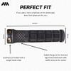 All Mountain Style Cero Grips - Bike Handlebar Grips Support Lock On Dual Pattern and Dual Density - Non Slip Hand Grip Comfortable and Ergonomic Under 3.52 oz (Black/Red) view 4