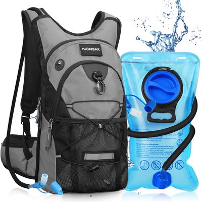 NONSAR Hydration Backpack, Hiking Backpack with 3L Water Bladder, Insulated Water Backpack for Women, Men, Kids, Keep Liquids Cool Up to 5 Hours, Daypack for Hiking, Running, Climbing, Cycling