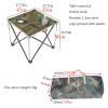 Camping Table Chairs Outdoor Folding Camping Picnic Table, The Ultra-Light Camouflage Table is Suitable for Courtyard Balconies, with Cup Holder and Handbag view 2