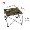 Camping Table Chairs Folding Table and Chair Set, Camouflage Outdoor Camping Picnic Table with 2 Cup Holders, Convenient to Carry and Store (Color : Package 3) view 3