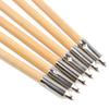 6/12 Pack Traditional Wooden Arrows Target Flu Flu Arrow with 4 Pcs Turkey Feather and Field Points for Target Practice (Yellow, 12 Pack) view 4