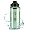Olerd Half Gallon/64oz Water Bottle With Handle, 2L Leak proof BPA Free Fitness Sports Water Jug, Ensure You Drink Enough Water Daily for Gym and Outdoor Sports(Green) view 1