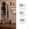 Cosmos 2 Pcs Acrylic Baseball Bat Wall Mount Softball Wall Stand Holder Rack for Bat & Ball Vertical Display in Home, Baseball Stadium, Locker Room (Transparent Clear) view 3