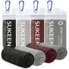 Sukeen 4 Pack Cooling Towels (40"x12"),Ice Towel,Soft Breathable Chilly Towel,Microfiber Towel for Yoga,Sport,Running,Gym,Workout,Camping,Fitness,Workout & More Activities view 1
