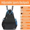 ACOSEN Tennis Bag Tennis Backpack - Tennis Bags for Women or Men to Holds 2 Tennis Rackets, Pickleball Paddles, Clothes and Balls, Separate Ventilated Shoe Compartment (Black - B) view 3