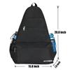 ACOSEN Tennis Bag Tennis Backpack - Tennis Bags for Women or Men to Holds 2 Tennis Rackets, Pickleball Paddles, Clothes and Balls, Separate Ventilated Shoe Compartment (Black - B) view 4