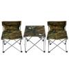 Camping Table Chairs Outdoor Square Folding Table and Chair Set, Picnic Table with 2 Cup Holders and Tote Bag, Suitable for Barbecue/Beach/Travel (Color : Army Green) view 1
