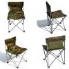 Camping Table Chairs Outdoor Square Folding Table and Chair Set, Picnic Table with 2 Cup Holders and Tote Bag, Suitable for Barbecue/Beach/Travel (Color : Army Green) view 4