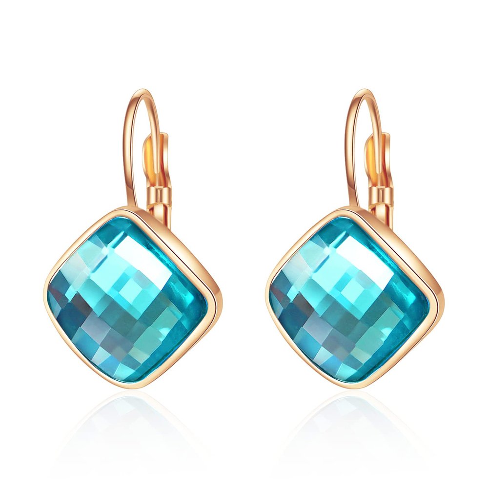 VONSSY Drop Dangle Earrings Leverback Hoop Hanging Earrings