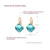 VONSSY Drop Dangle Earrings Leverback Hoop Hanging Earrings view 4