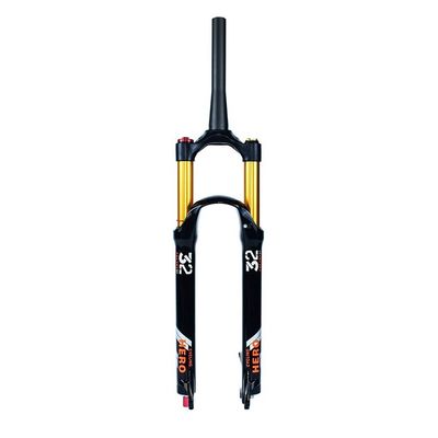 Jejy 9mm Quick Release 1 1/8 Bicycle Suspension Fork 26/27.5/29Disk Brakes Rebound Adjust Mountain Bike Ultralight Air Front Forks (Color : Tapered Manual Lockout, Size : 29)