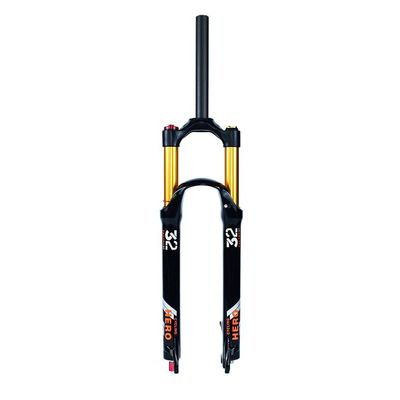 Jejy 9mm Quick Release 1 1/8 Bicycle Suspension Fork 26/27.5/29Disk Brakes Rebound Adjust Mountain Bike Ultralight Air Front Forks (Color : Straight Manual Lockout, Size : 26)