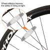 6 Pcs Bike Front and Rear Reflectors Kit Bicycle Light Safety Warning Reflectors Cycling Accessories for Handlebar and Night Cycling (White/Red) view 4