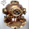 Retro US Navy Mark V Antique Diving Divers Helmet Brass Steel Full Size Maritime Gift view 1