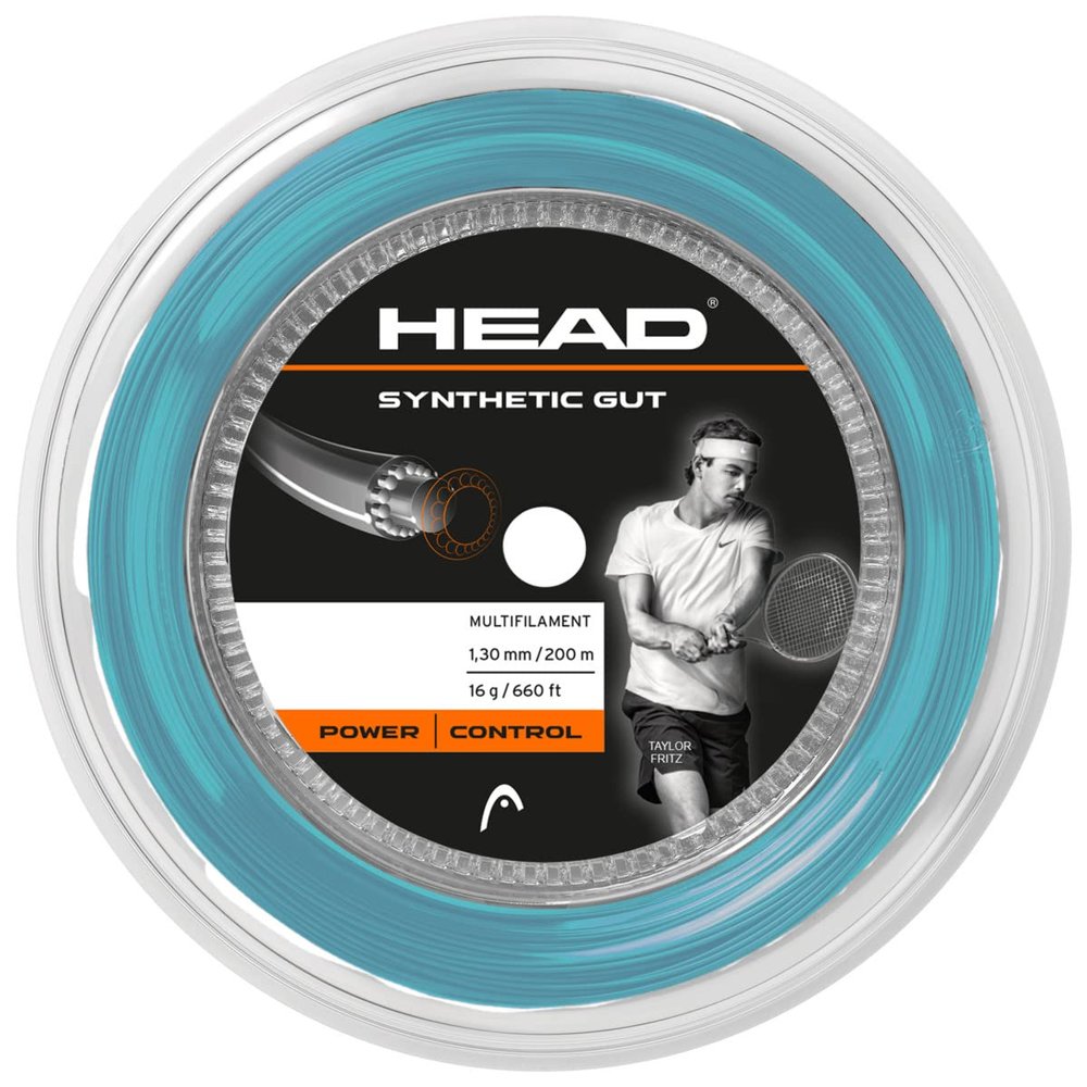 HEAD Synthetic Gut Tennis String Reel, 17 Gauge, Blue, 660 Foot Length