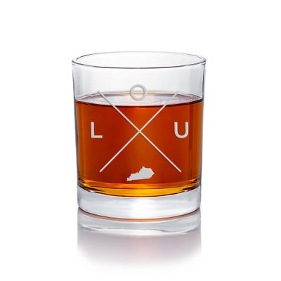 LOU Louisville Kentucky Round Rocks Glass - Unique Louisville Gift, Personalized Kentucky Glass, Kentucky Gift Ideas