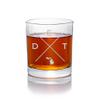 DET Detroit Michigan Round Rocks Glass - Detroit Gift, Detroit Glass, Cute Michigan Gift, Fun Michigan Gift, Michigan Gift view 1