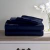 Boating Sheet Set - 100% Egyptian Cotton Bedding Set - 600 Thread Count - Best V Berth Boat Sheets - 6 inch Deep Pockets - Great Gift for Boaters |Universal XL V Berth, Nayy Blue Solid|