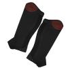 Astibym 2Pcs Equestrian Leg Guards, Half Leather Half Horse Riding Protective Gear, Adults XXL Size, Sports Protective Equipment view 3