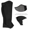 Half chap horse riding gaiters, super pu leather equestrian body protector for, sports protective gear, riding half for view 3