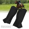 Half chap horse riding gaiters, super pu leather equestrian body protector for, sports protective gear, riding half for view 4