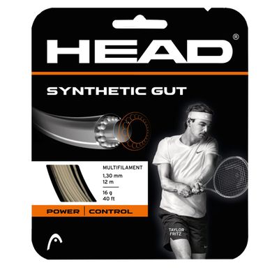HEAD Synthetic Gut Tennis String Full Set, 16 Gauge, Gold, 40 Foot Length