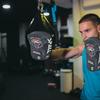 Spall Pro US Curved Thai Pads - Kickboxing Pads with Handle (Green/Black) view 3
