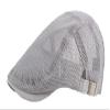 Maxpetus Man's Flat Cap Breathable Summer Beret Newsboy Cap Driving Cap Ventilate (Light Gray) view 1