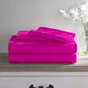 Boating Sheet Set - 100% Egyptian Cotton Bedding Set - 600 Thread Count - Best V Berth Boat Sheets - 6 inch Deep Pockets - Great Gift for Boaters |Universal XL V Berth, Hot Pink Solid| view 1
