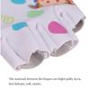 Kids Bike Gloves, Padded Grip Palm Fingerless Gloves for 2-10 Years Boys and Girls Cycling Balance and Pedal Bicycles Scooter Skateboard Outdoor Recreation (White, X-Small(Palm 5.9")) view 3